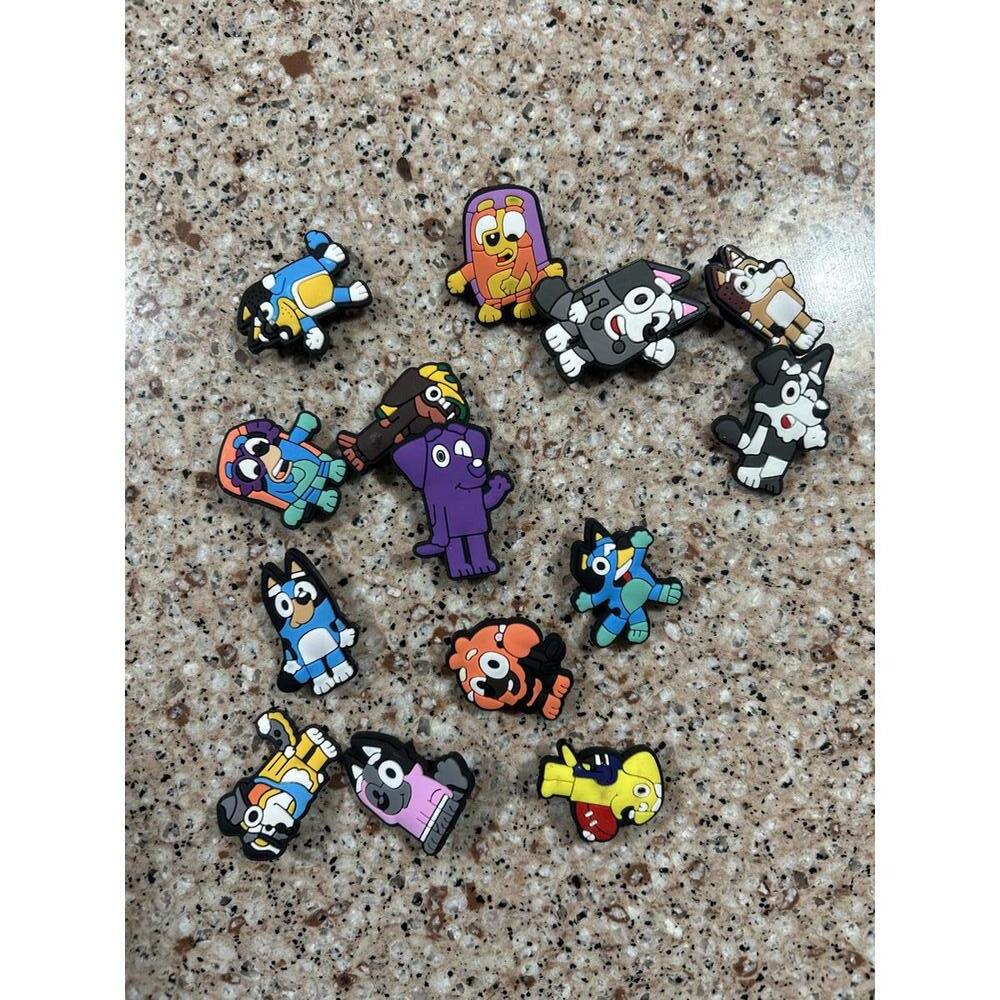 Bluey themed shoe charms. for Crocs, 14 total. NEW without tag